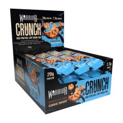 Warrior Crunch Protein Bar 64g Chocolate Chip Cookies 12 Pcs