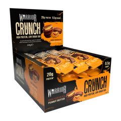 Warrior Crunch - Protein Bar 64G Dark Choc Peanut - 12 pcs