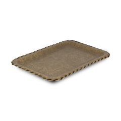 Rectangular Leather Tray (27X38 Cm) Brown