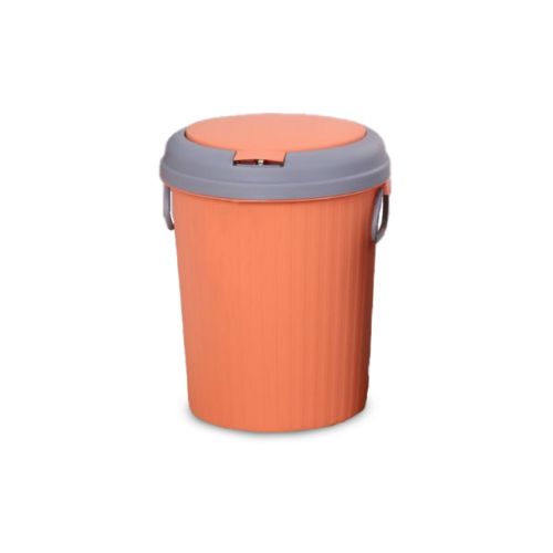 Waste Bin with Lid orange 9L 