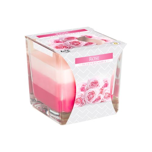 Aura 3 Coloured Scented Candle 170G - Rose