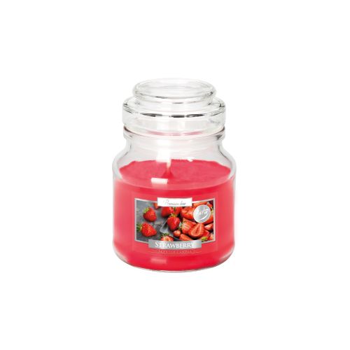 Aura Scented Candles With Lid 120G - Strawberry