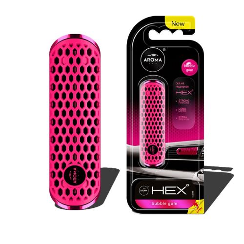 FANCY SHAPES AROMA CAR POLYMER HEX - BUBBLE GUM