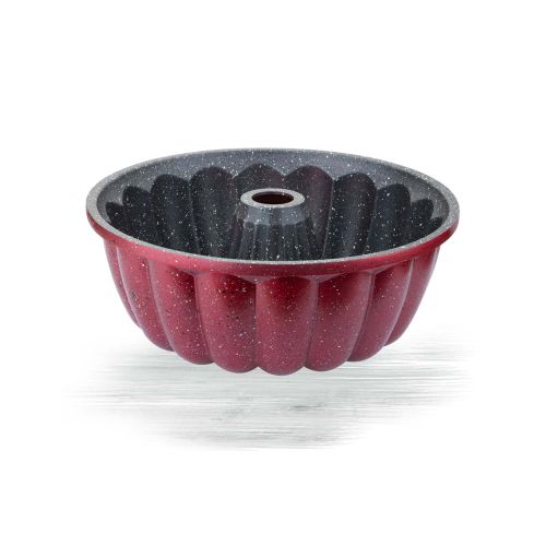 Thermo Ad Cake Mold - 26 Cm Dilimli - Red