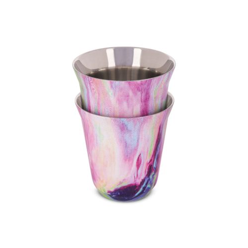 Color Stainless Cup - 2 Pce 170 Ml