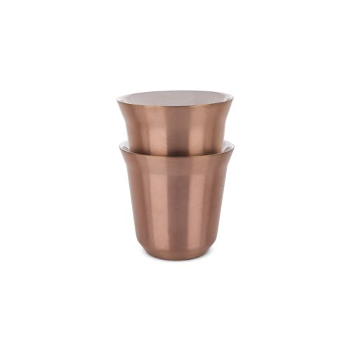 Rose Gold Stainless Cup - 2 Pcs 80 Ml