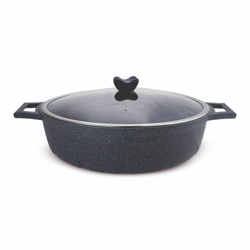 Thermo Ad -  Granite Low Saucepan 40 Cm - Grey