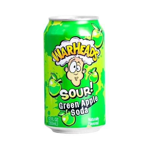 Warheads - Green Apple Sour Soda 355ML