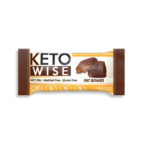 كيتو وايز- شوكولاتة مغطاة بالكراميل 34 جم