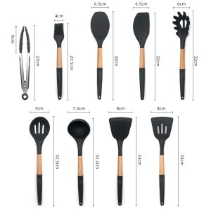 Thermo AD Wood Kitchen Utensils Set of 10 PCS