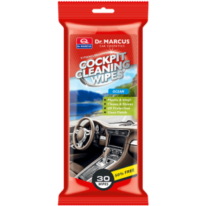 Titanium Cockpit Cleaning Wipes Black