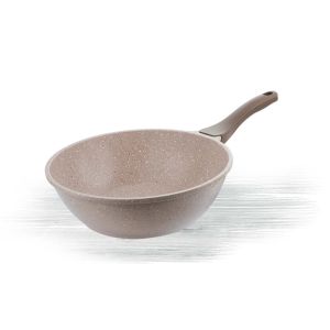 Thermo AD Granite Wok Pan 28 cm Beige