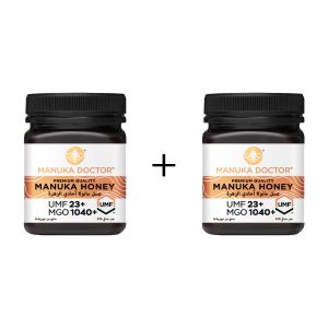 مانوكا دكتور عسل مانوكا (UMF +23 / MGO 1040) 250 جم + حبة مجاناً