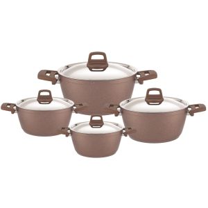 فيفالدي طقم جرانيت هيتيت 8 قطع بني