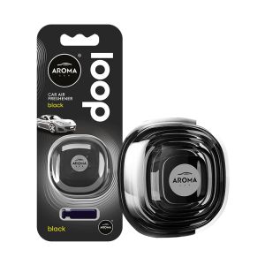 Aroma Car Air Freshener Loop 9 g Black