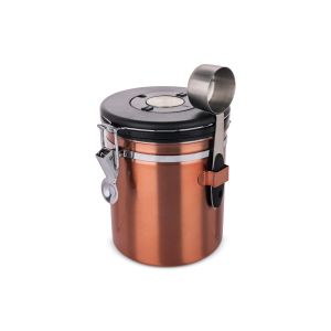 Stainless Steel Coffee Canister 1.5L Rose Gold