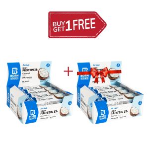 BW Active Protein Bar Coconut 60g Carton + Free Carton