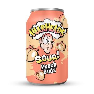 Warheads Sour Soda Peach 355 ml