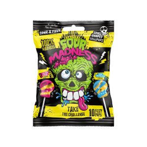 Sour Madness Skull Lollipop 90g