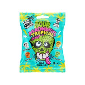 Sour Madness Tropical Fruit Sour Candy 60g
