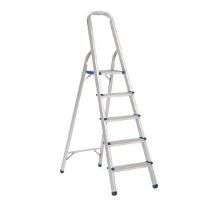 Premium Care Aluminum Ladder 5 Steps