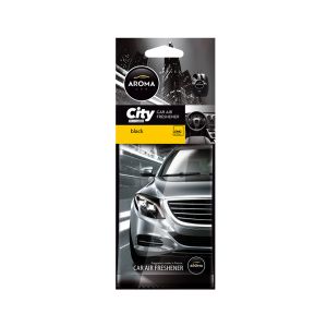 Aroma Car Fragrance Paper City Black