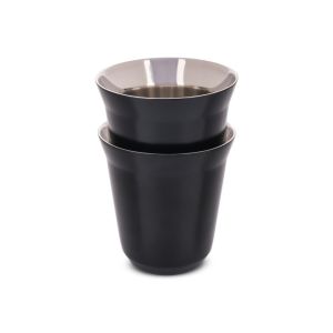 Espresso Stainless Steel Cup 2 PCS 170 ml Black