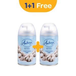 Ambreeze Air Freshener Automatic 250 ml Fresh Cotton 1 + 1 Free