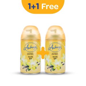 Ambreeze Air Freshener Automatic 250 ml Vanilla 1 + 1 Free