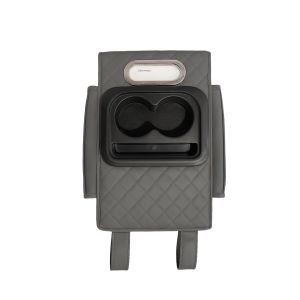 Car seat side organizer with cup holder