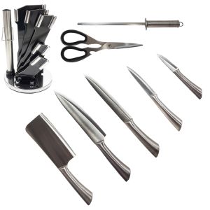  Chef Knife Set Stainless Steel 8 Pcs