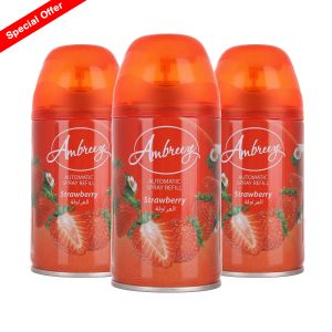 أمبريز معطر جو اوتوماتيك250 مل الفرولة (2+1 مجاناً)