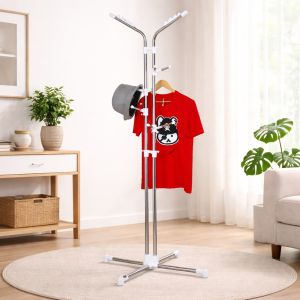 بريميم كير عامود حامل ملابس استانلس