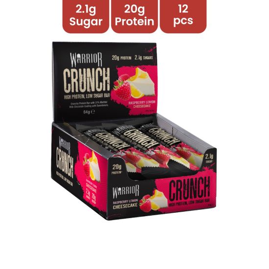 Warrior Crunch - Protein Bar 64G Raspberry Lemon Cheesecake - 12 pcs