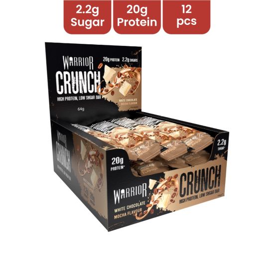 Warrior Crunch - Protein Bar 64 Gm White Chocolate Mocha - 12 pcs