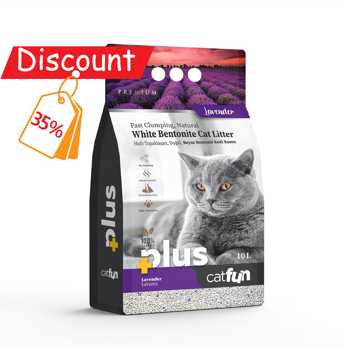 Cat Fun+ Cat Litter 10 Lt Lavender