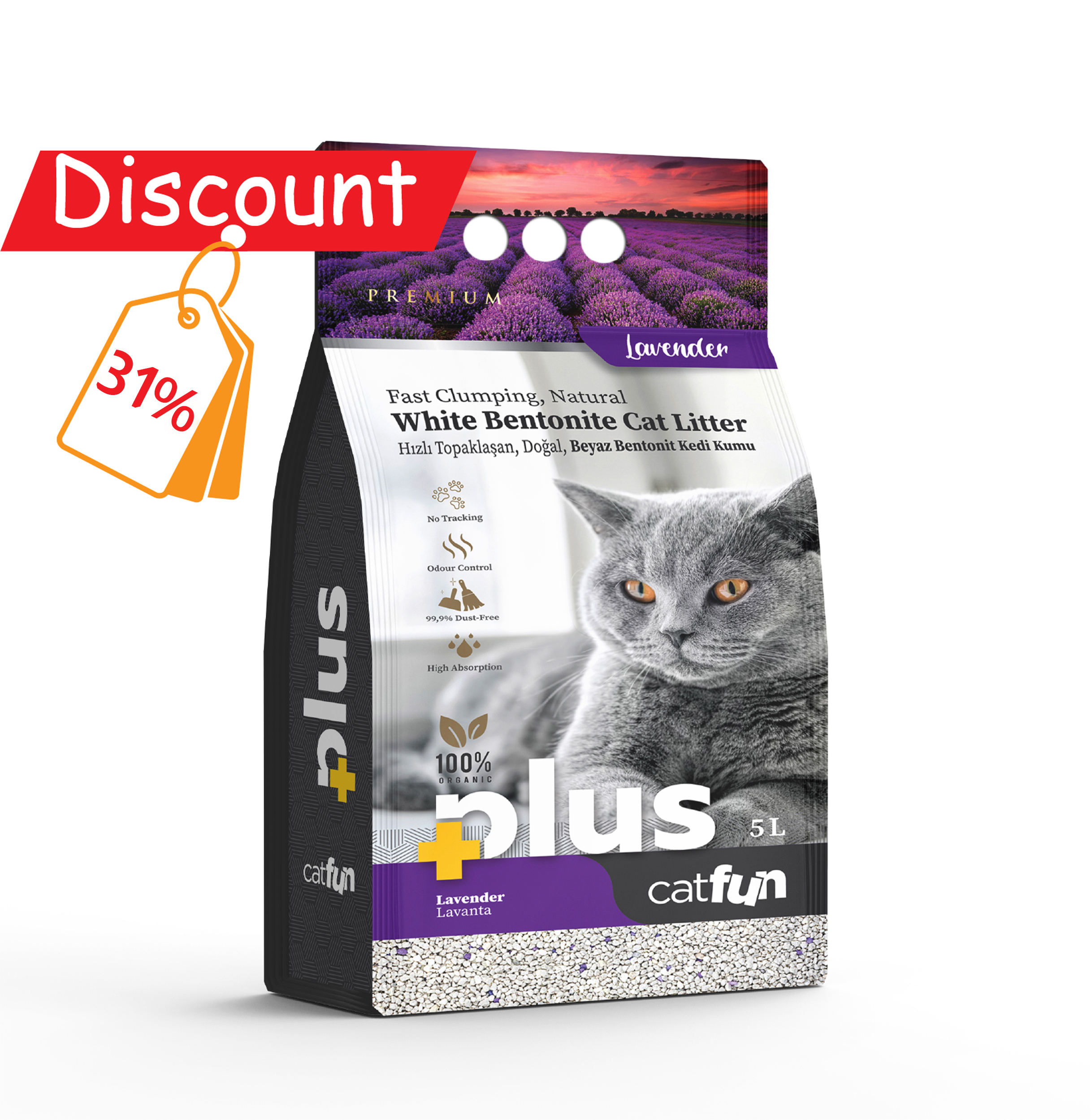 Cat Fun+ Cat Litter 5 Lt Lavender