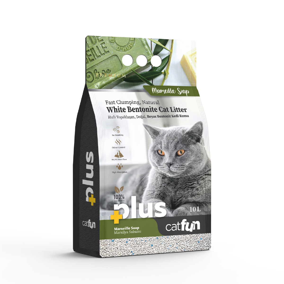 Cat Fun+ Cat Litter 10 Lt Marseille Soap