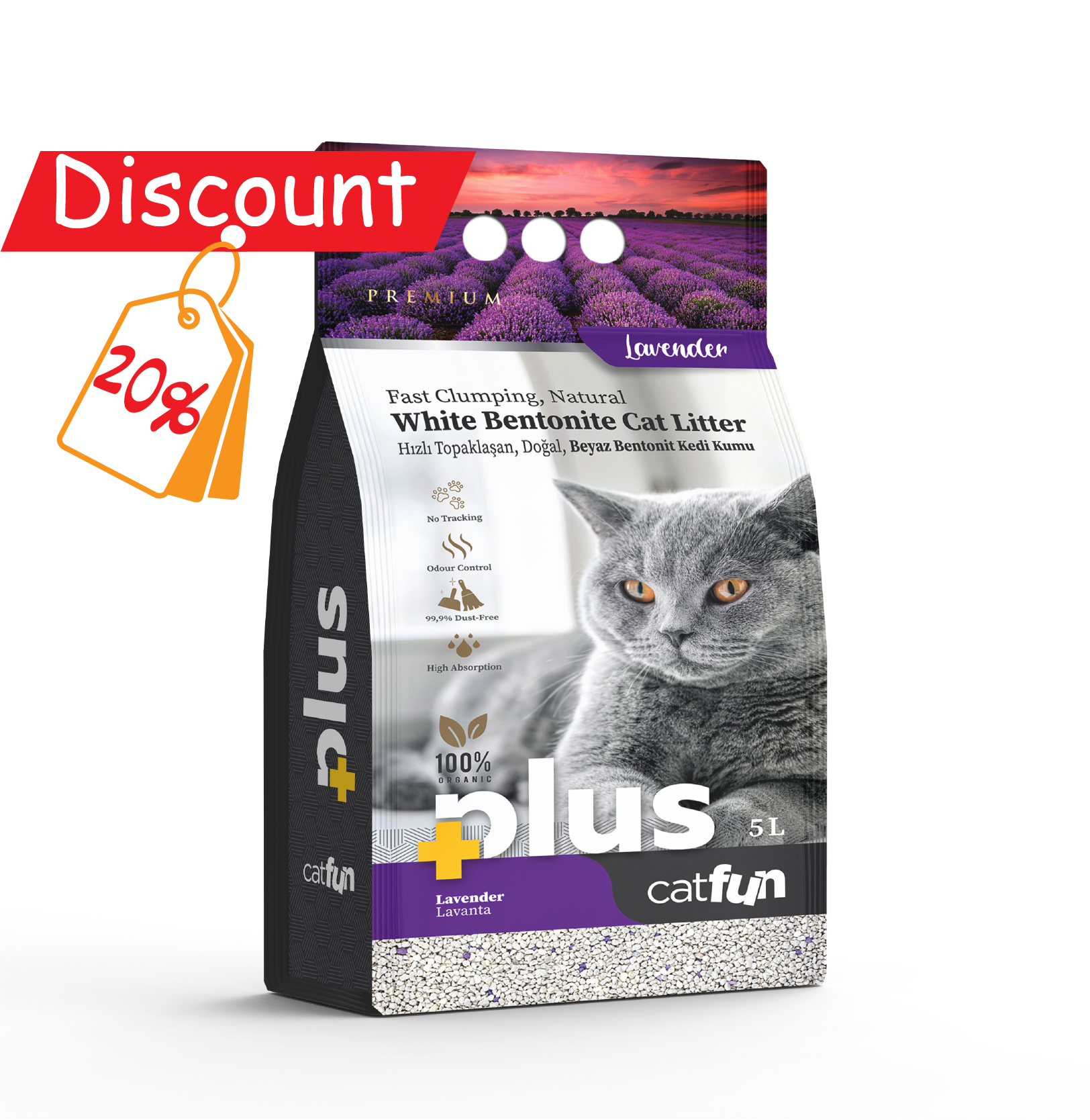Cat Fun+ Cat Litter 5 Lt Lavender